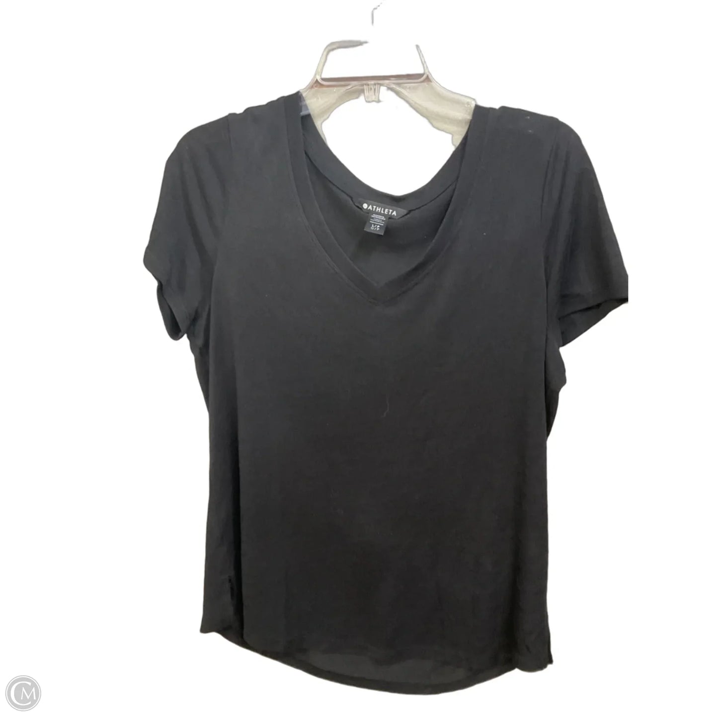 Top Short Sleeve Basic By Athleta In Black, Size: L