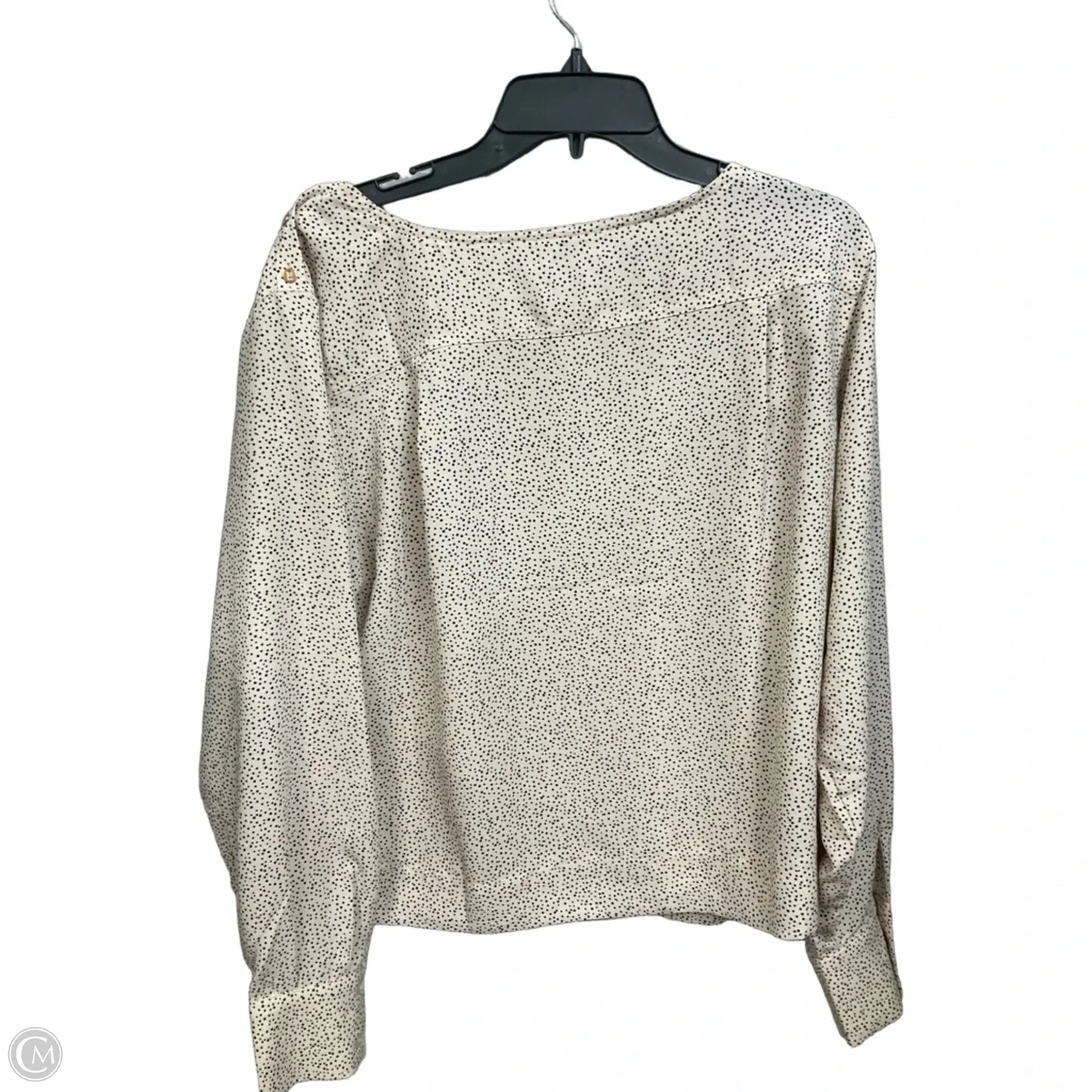 Blouse Long Sleeve By Loft In Tan, Size: M