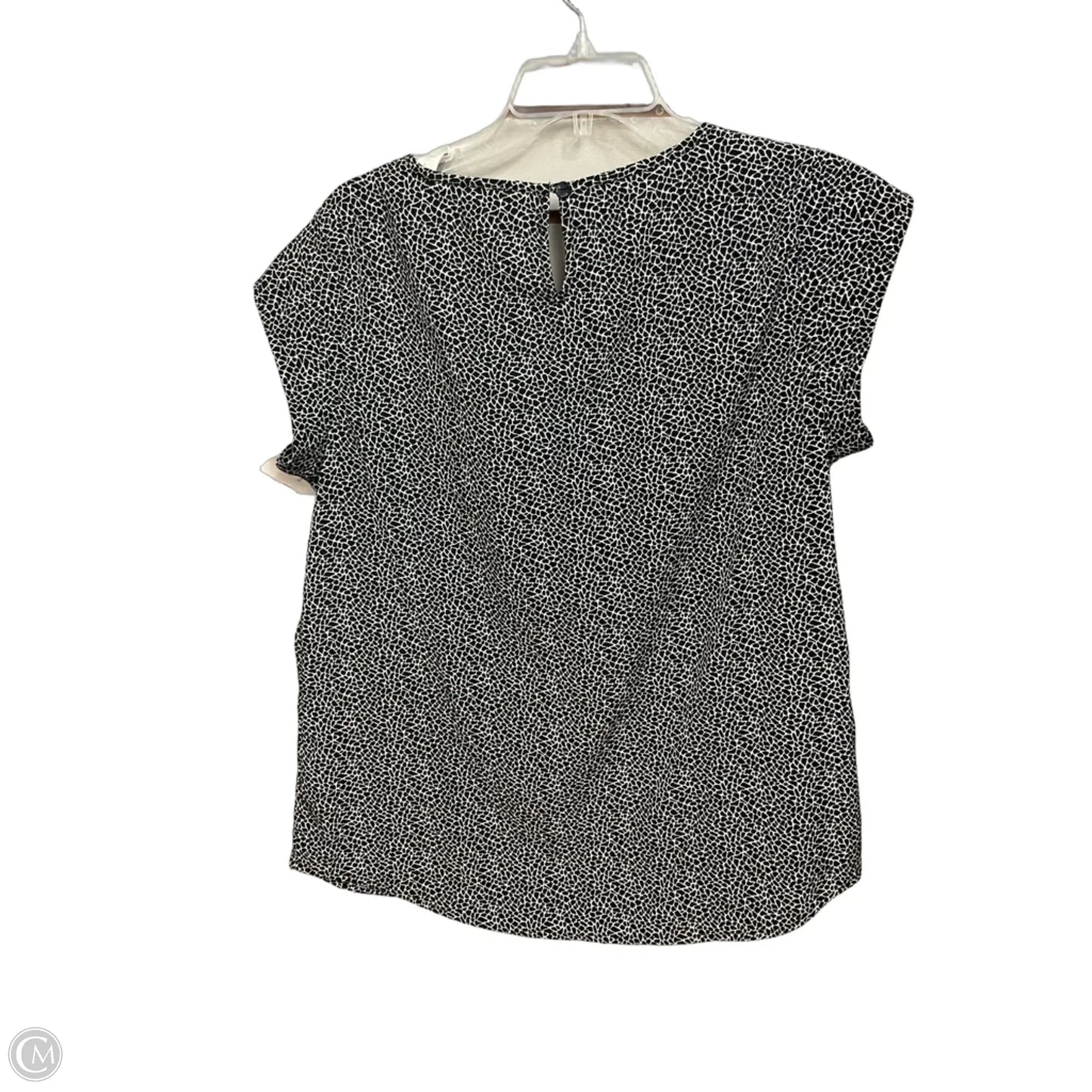 Top Sleeveless By Chicos In Black & White, Size: M