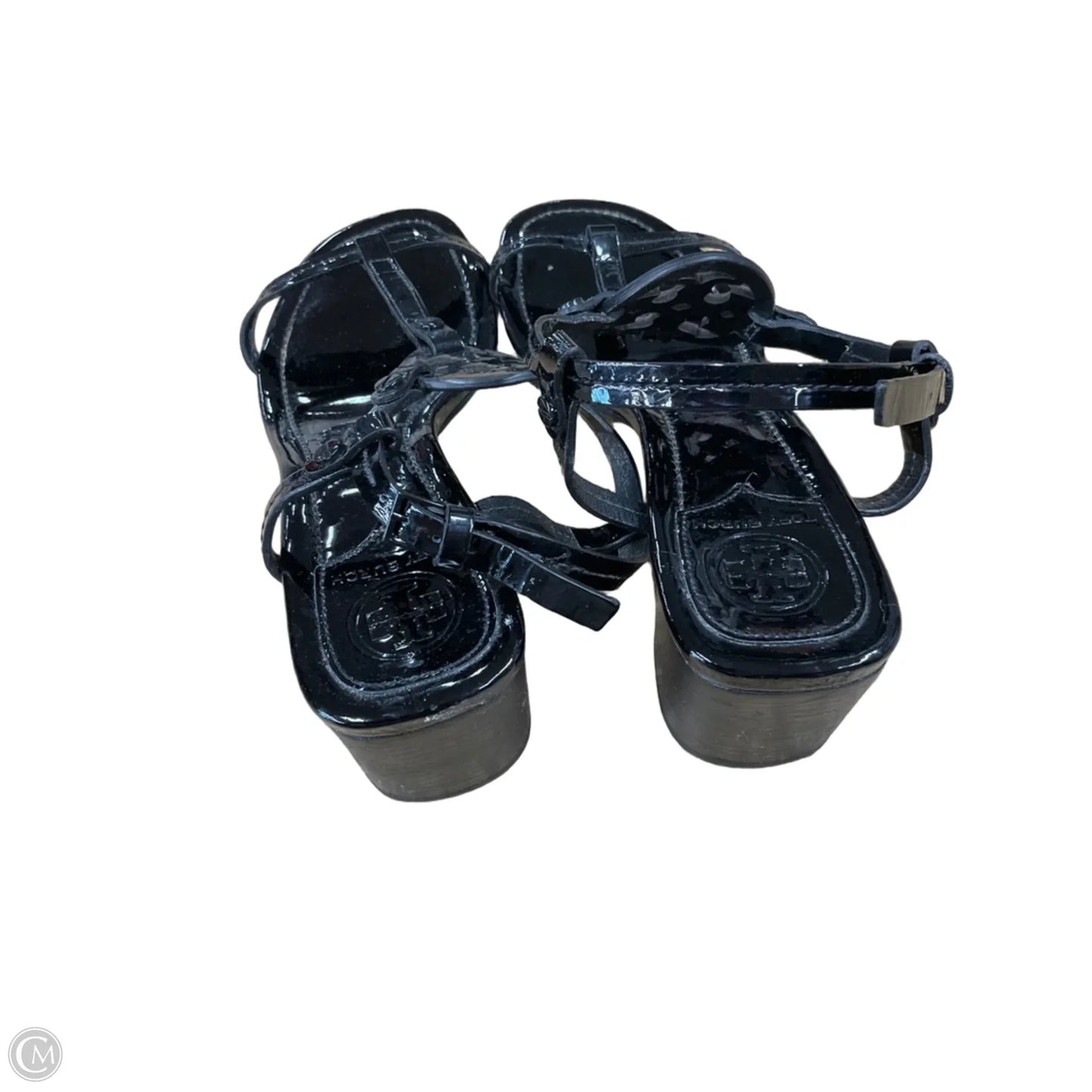 Sandals Designer By Tory Burch In Black, Size: 8