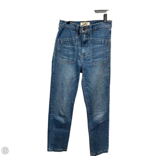 Jeans Straight By Madewell In Blue, Size: 0