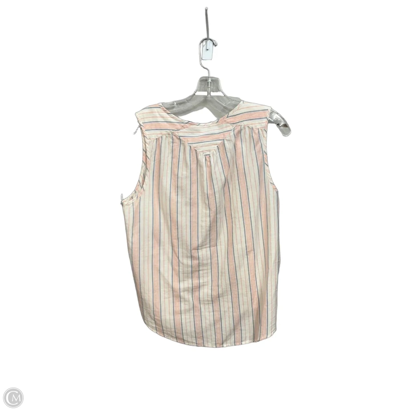 Top Sleeveless By Lucky Brand In Striped Pattern, Size: L