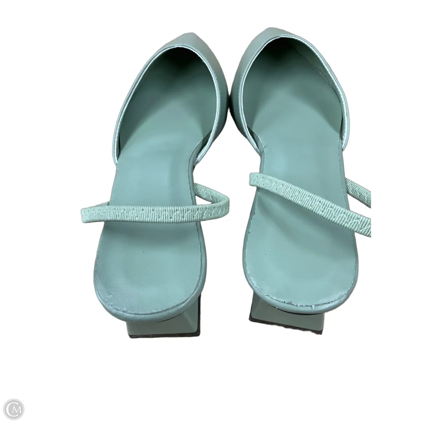 Shoes Heels Block By Clothes Mentor In Green, Size: 6