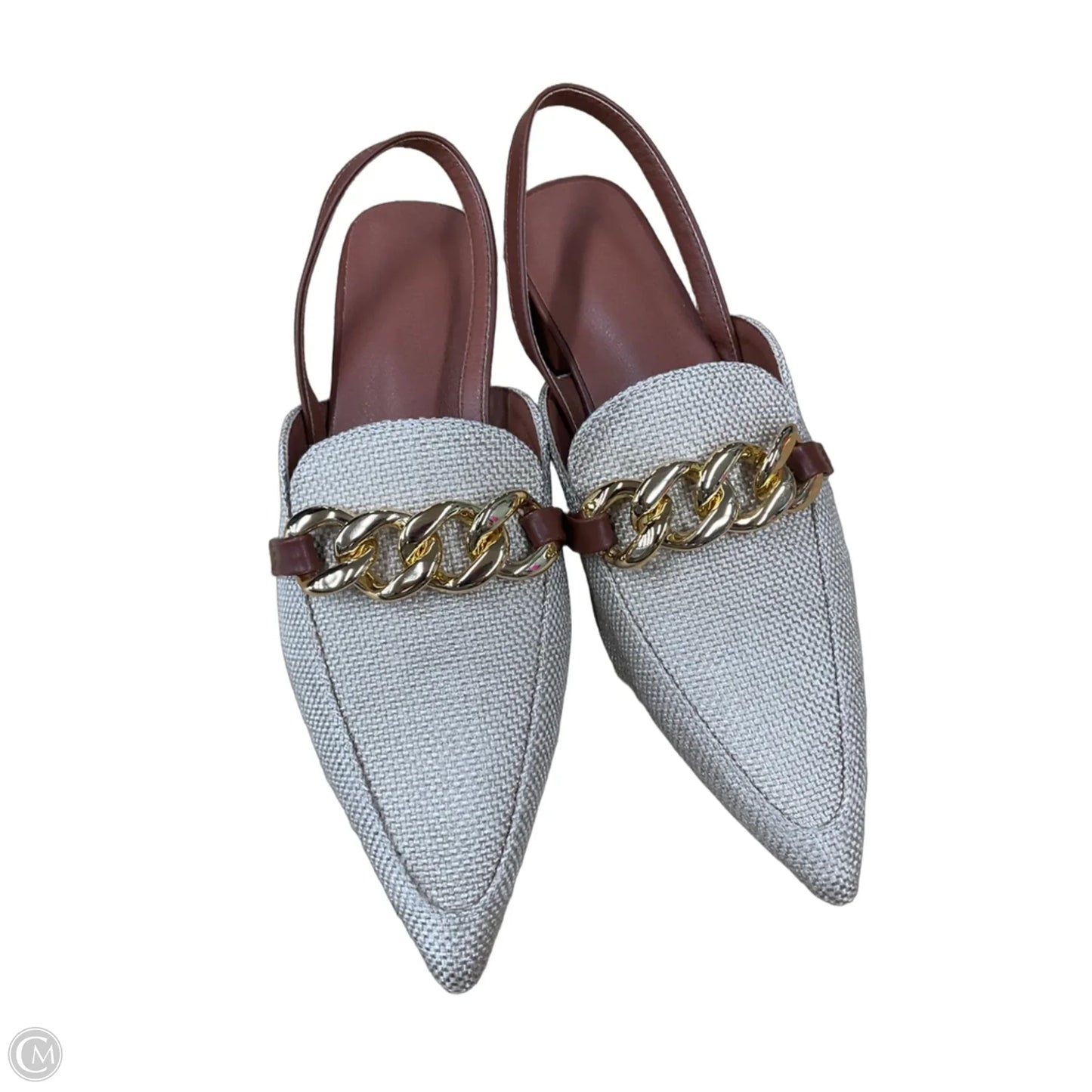 Shoes Heels Block By Clothes Mentor In Tan, Size: 6.5