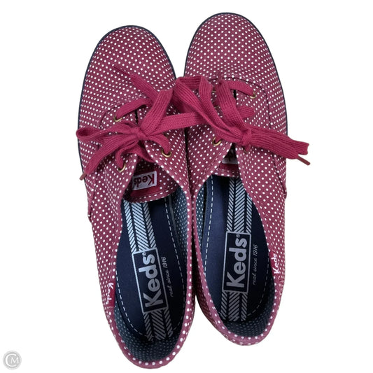 Shoes Flats By Keds In Polkadot Pattern, Size: 8