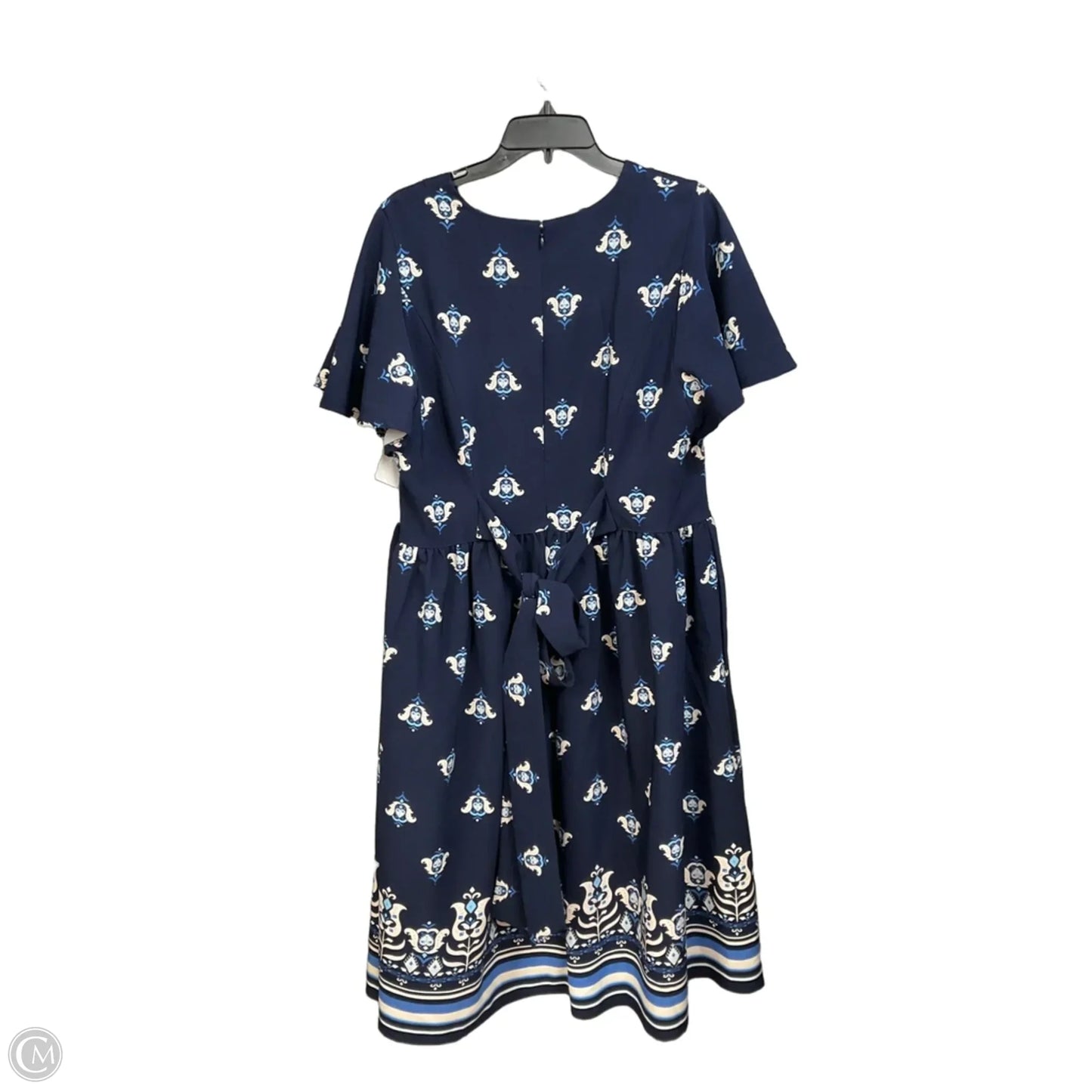 Dress Casual Midi By Lane Bryant In Blue, Size: 18