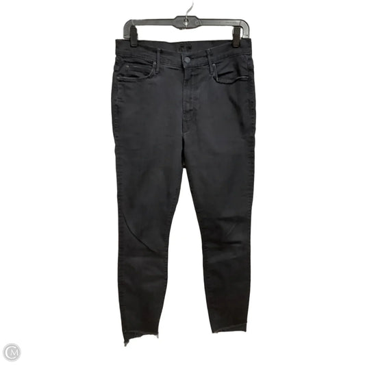Jeans Skinny By Mother In Black Denim, Size: 6