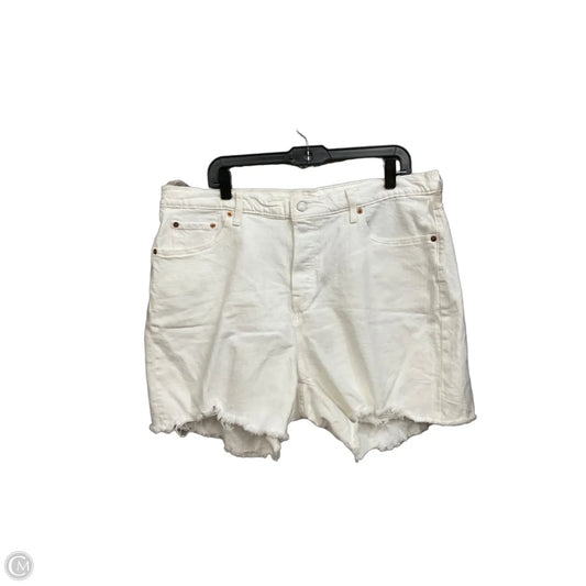 Shorts By Levis In White Denim, Size: 18