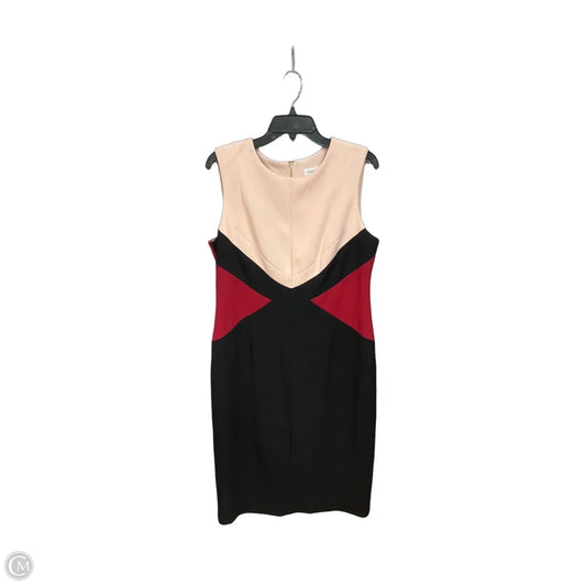 Dress Work By Calvin Klein In Multi-colored, Size: L