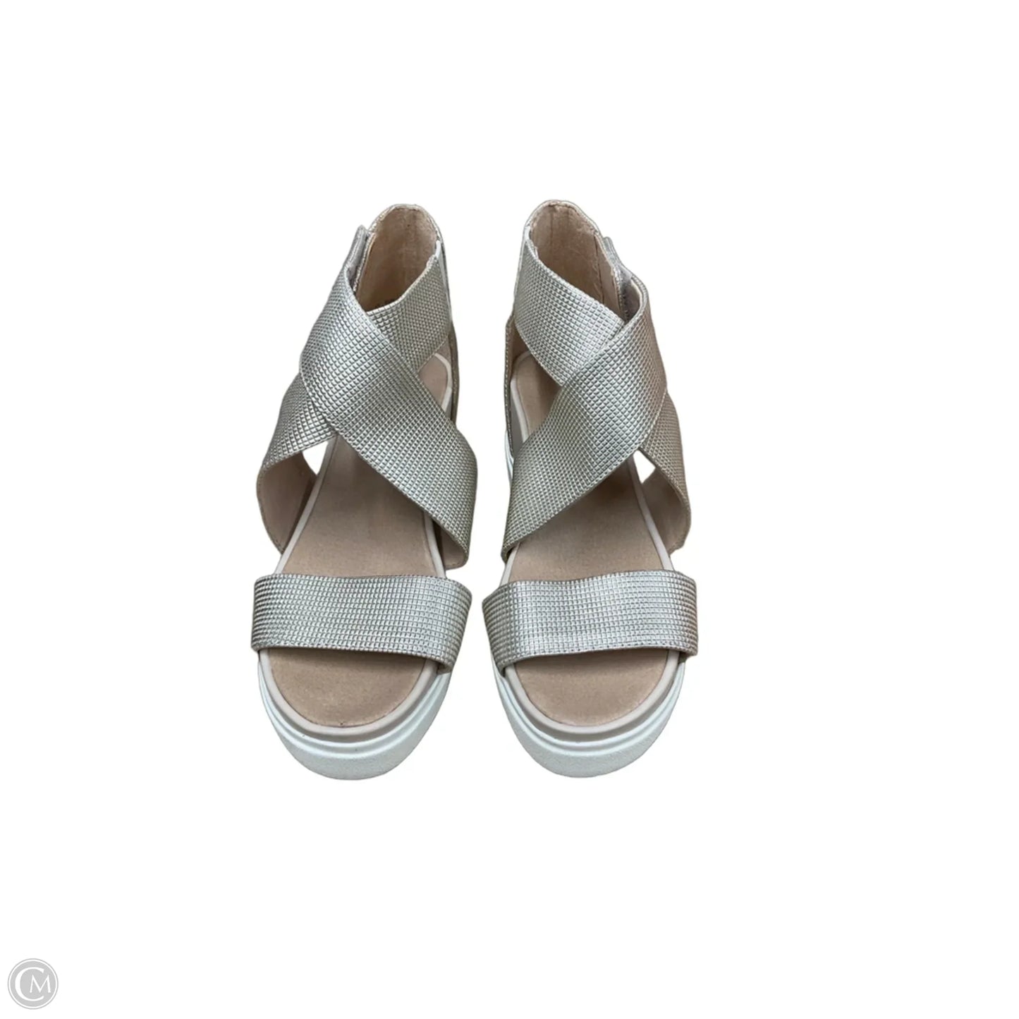 Sandals Heels Wedge By Dr Scholls In Tan, Size: 8