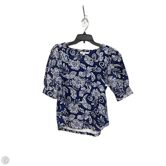 Top Short Sleeve By Chicos In Floral Print, Size: M