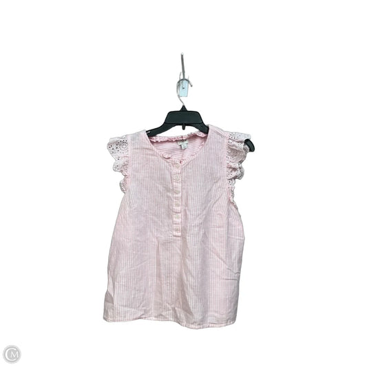 Top Sleeveless By J. Crew In Striped Pattern, Size: L