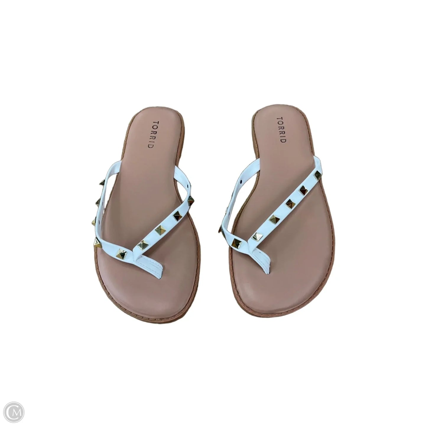 Sandals Flats By Torrid In Purple & Tan, Size: 8
