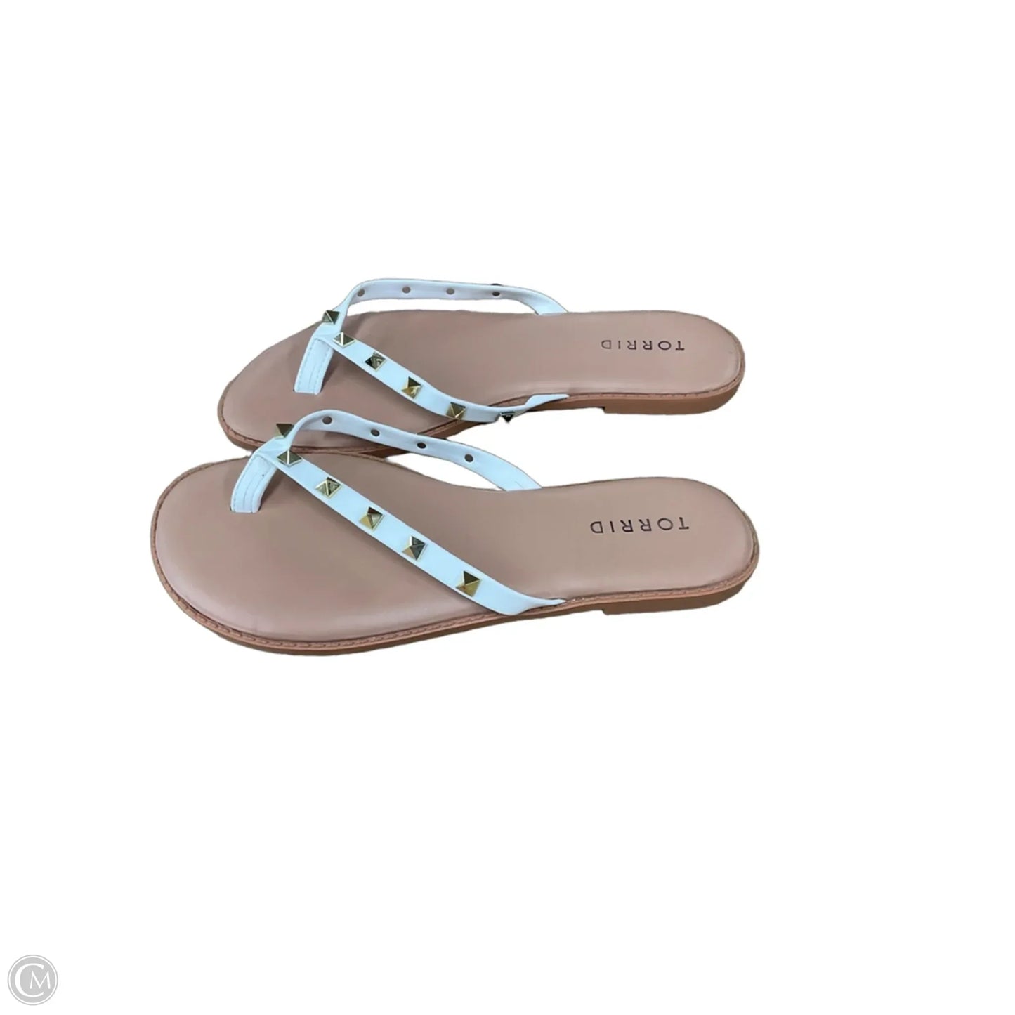 Sandals Flats By Torrid In Purple & Tan, Size: 8