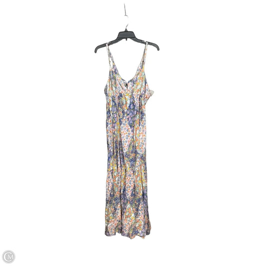 Dress Casual Maxi By Angie In Floral Print, Size: L