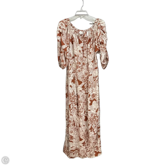 Dress Casual Maxi By Ava James In Floral Print, Size: Xl