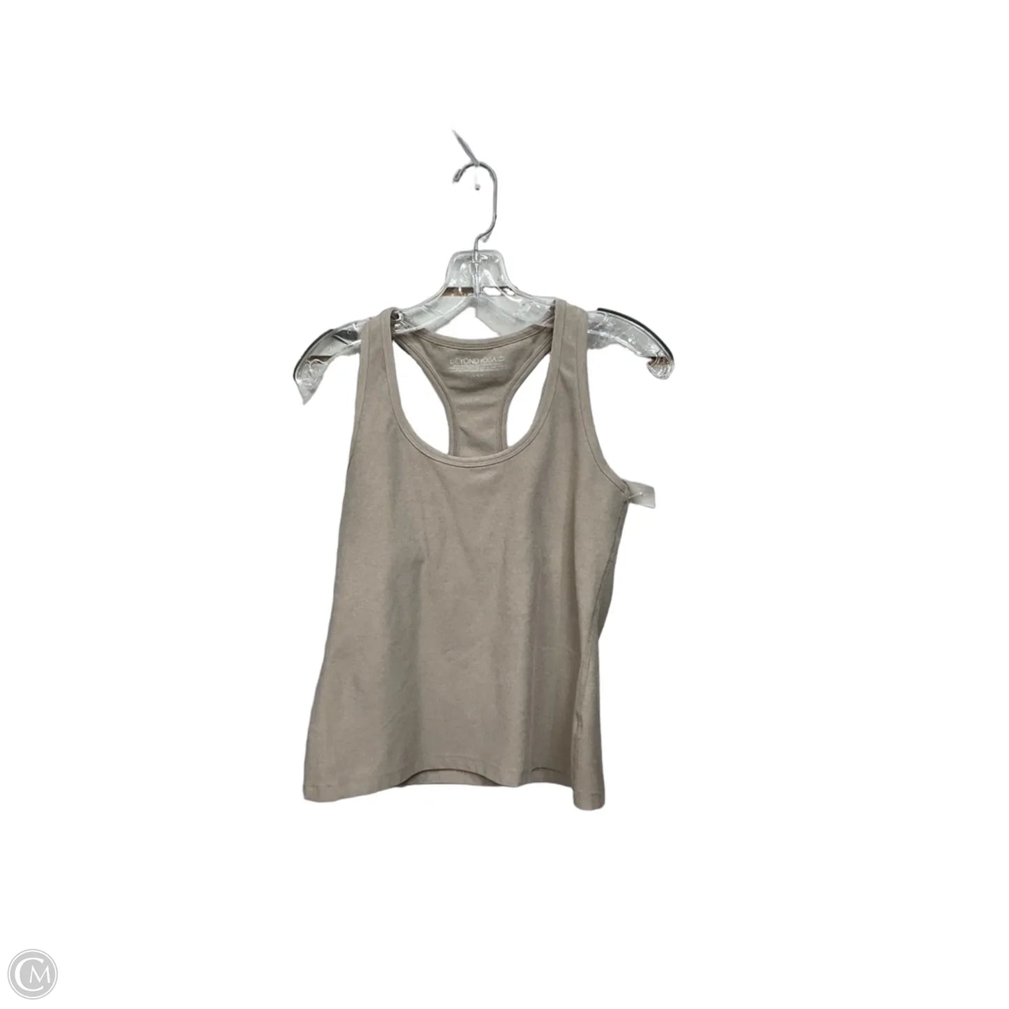 Athletic Tank Top By Beyond Yoga In Tan, Size: L