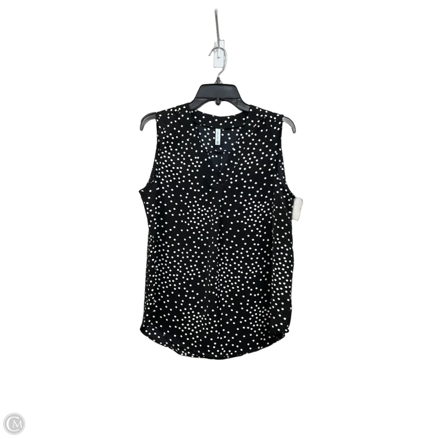 Top Sleeveless By Clothes Mentor In Polkadot Pattern, Size: S