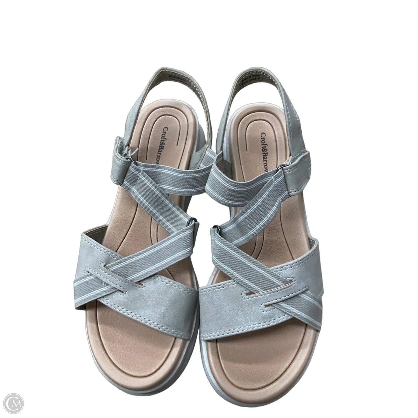 Sandals Flats By Croft And Barrow In Tan, Size: 6