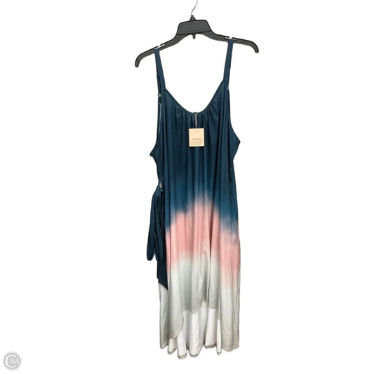 Dress Casual Maxi By Bloomchic In Ombre Print, Size: 1x