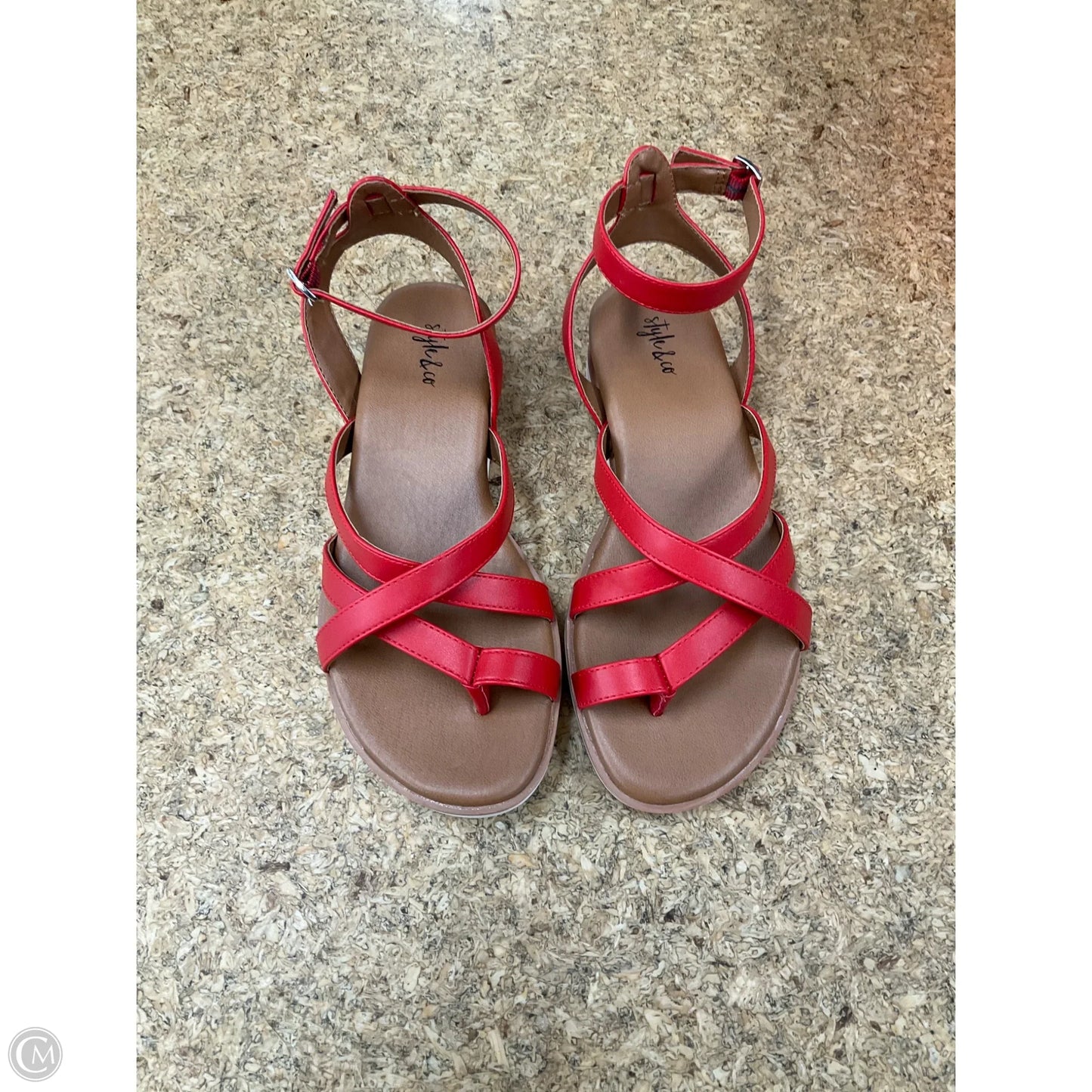 Sandals Flats By Style And Company In Tan, Size: 6