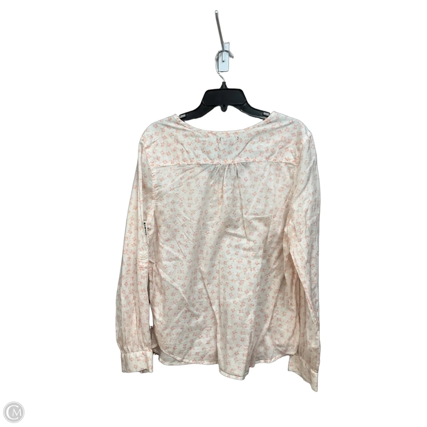 Blouse Long Sleeve By Gap In Floral Print, Size: L