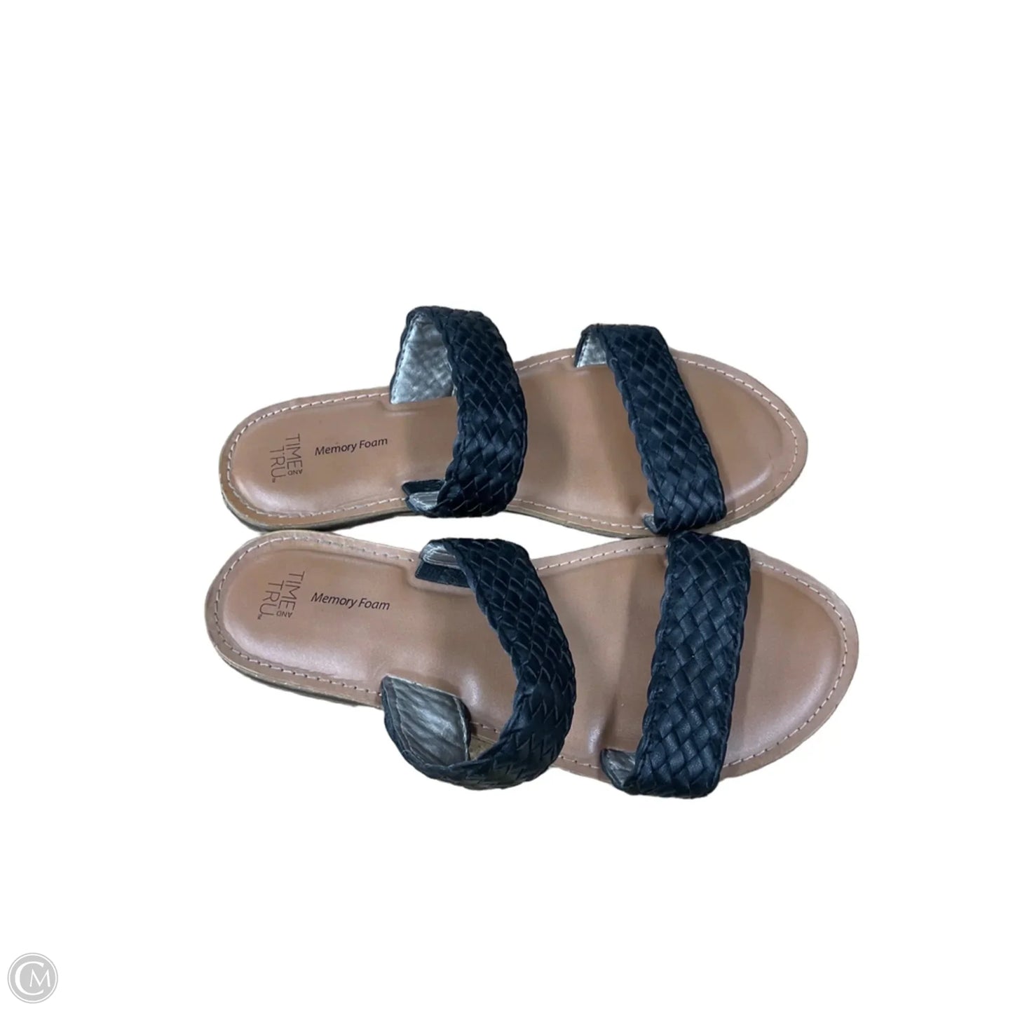 Sandals Flats By Time And Tru In Tan, Size: 8