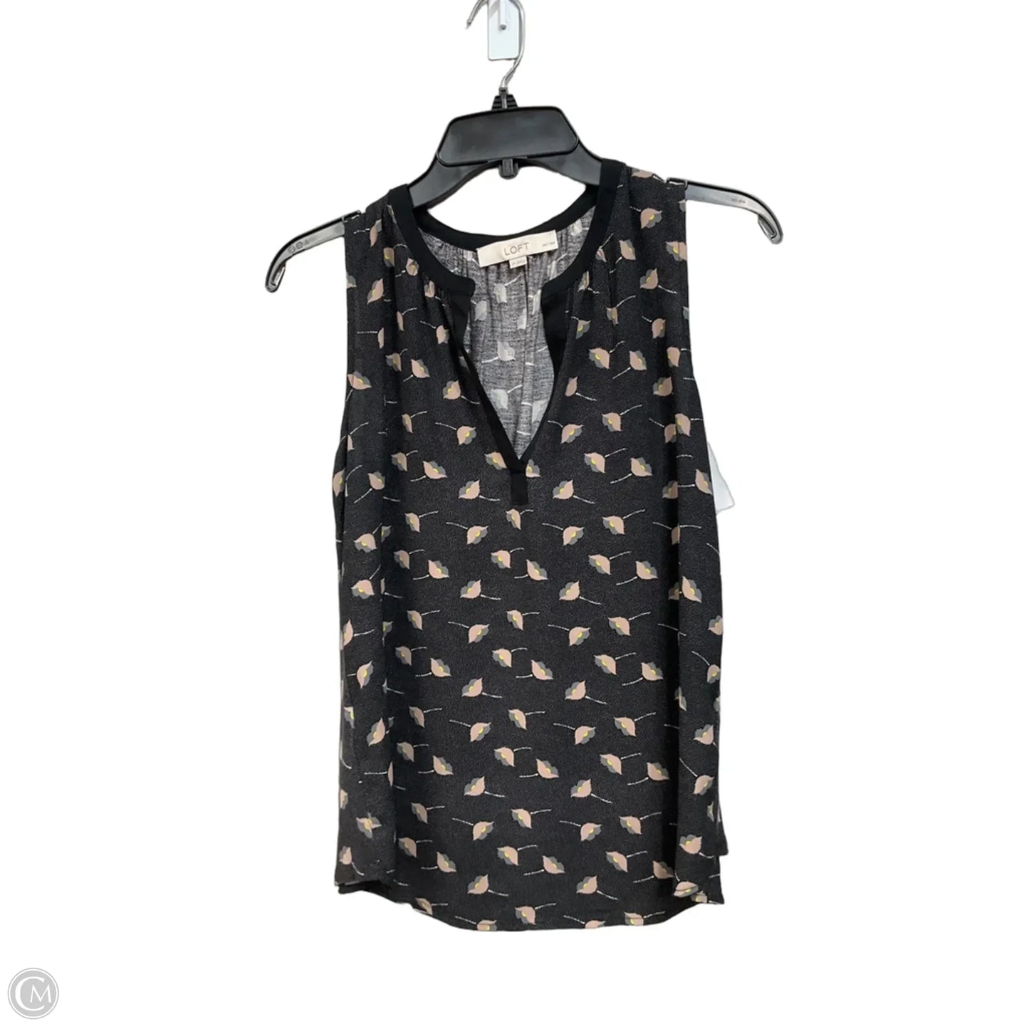 Top Sleeveless By Loft In Floral Print, Size: Sp
