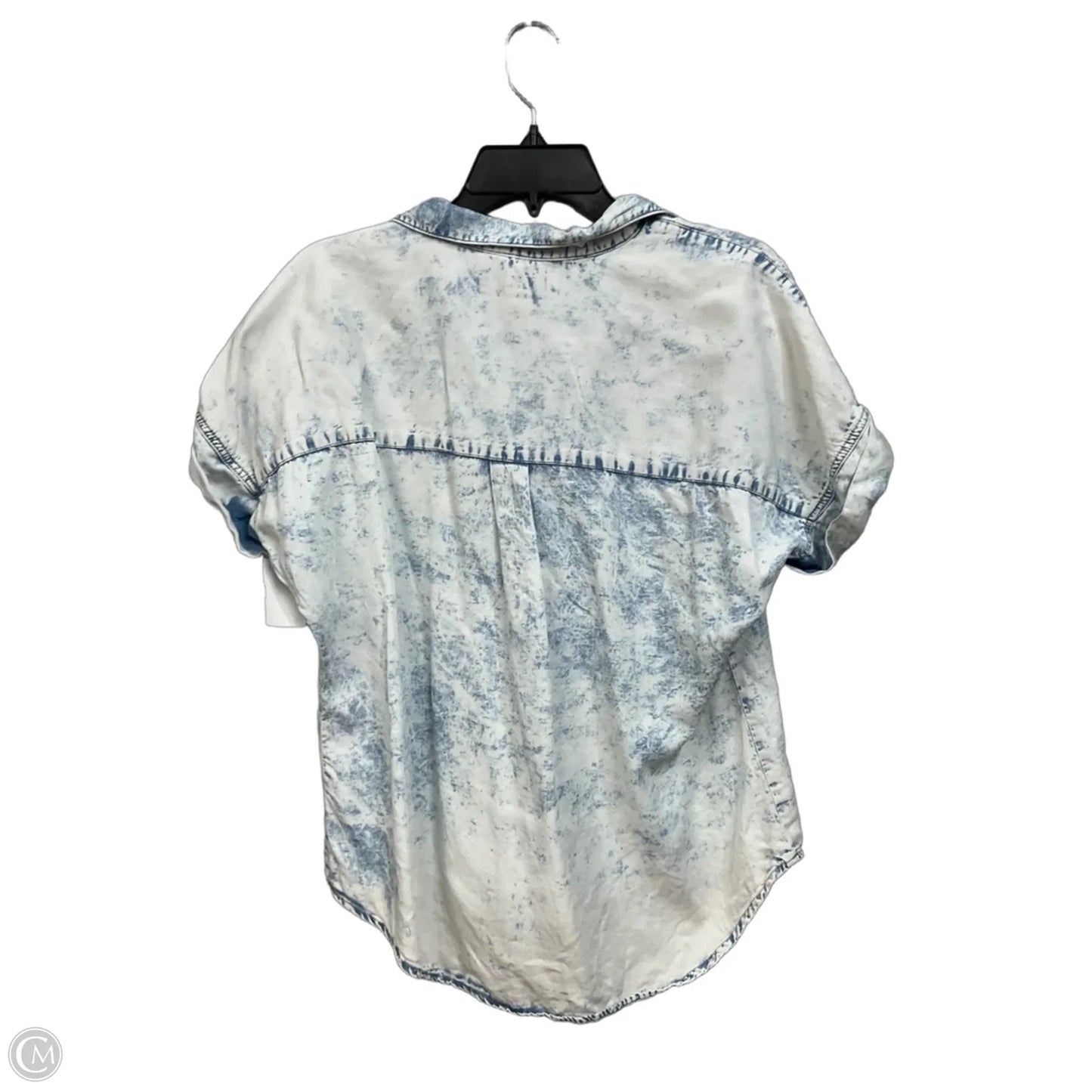 Top Short Sleeve By Thread And Supply In Blue, Size: S