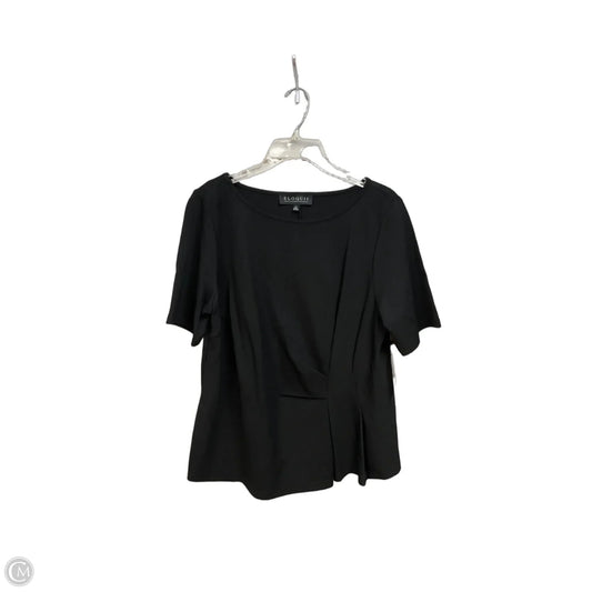 Top Short Sleeve By Eloquii In Black, Size: Xl