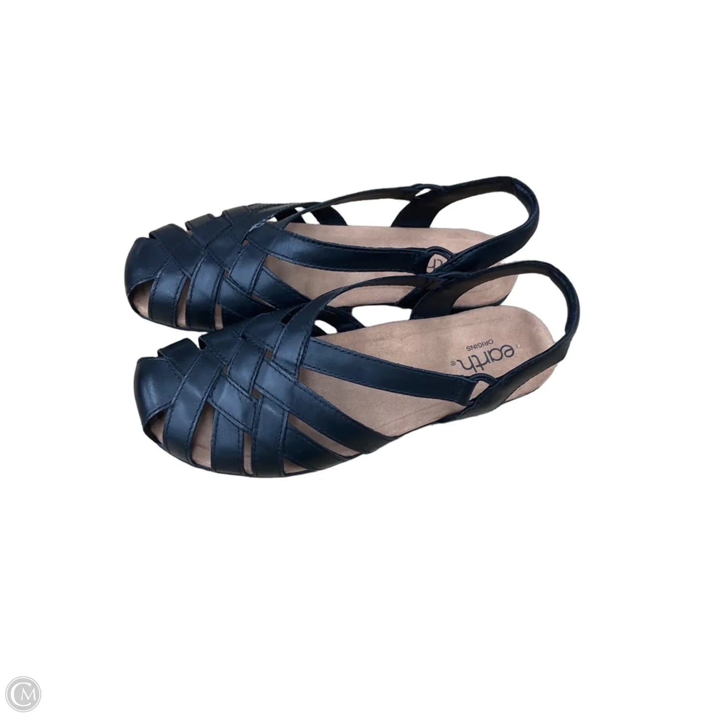 Sandals Flats By Earth In Black, Size: 10