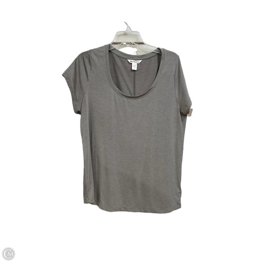 Athletic Top Short Sleeve By Athleta In Grey, Size: L