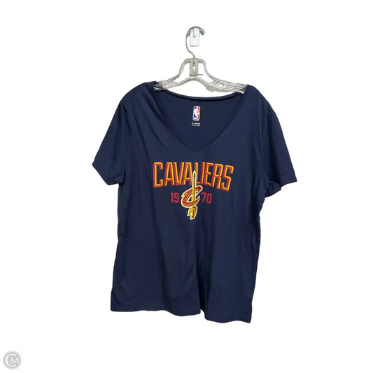 Athletic Top Short Sleeve By Clothes Mentor In Blue, Size: Xl