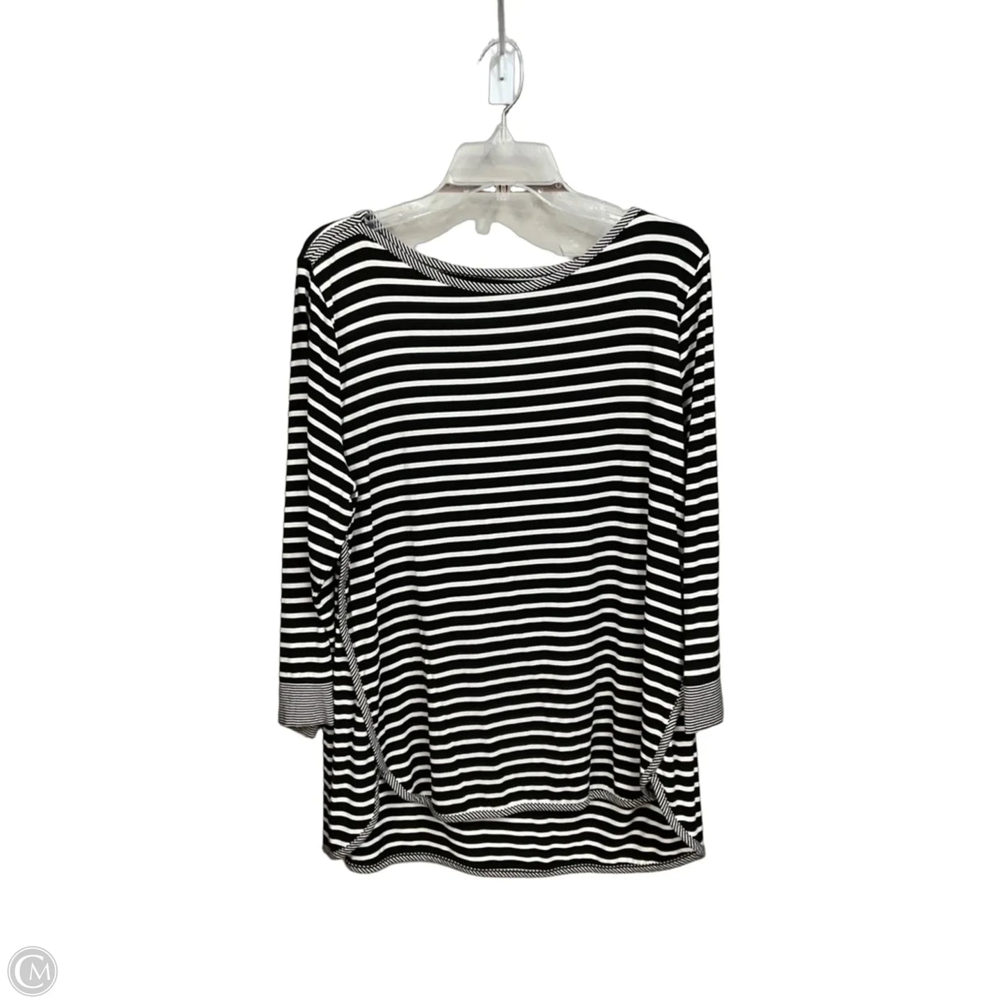 Top Long Sleeve By Talbots In Striped Pattern, Size: Xl