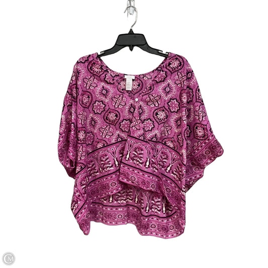 Poncho By Pure Jill In Floral Print, Size: Osfm