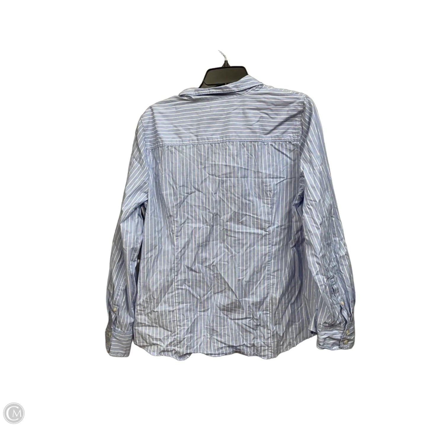 Blouse Long Sleeve By J. Crew In Striped Pattern, Size: Xl