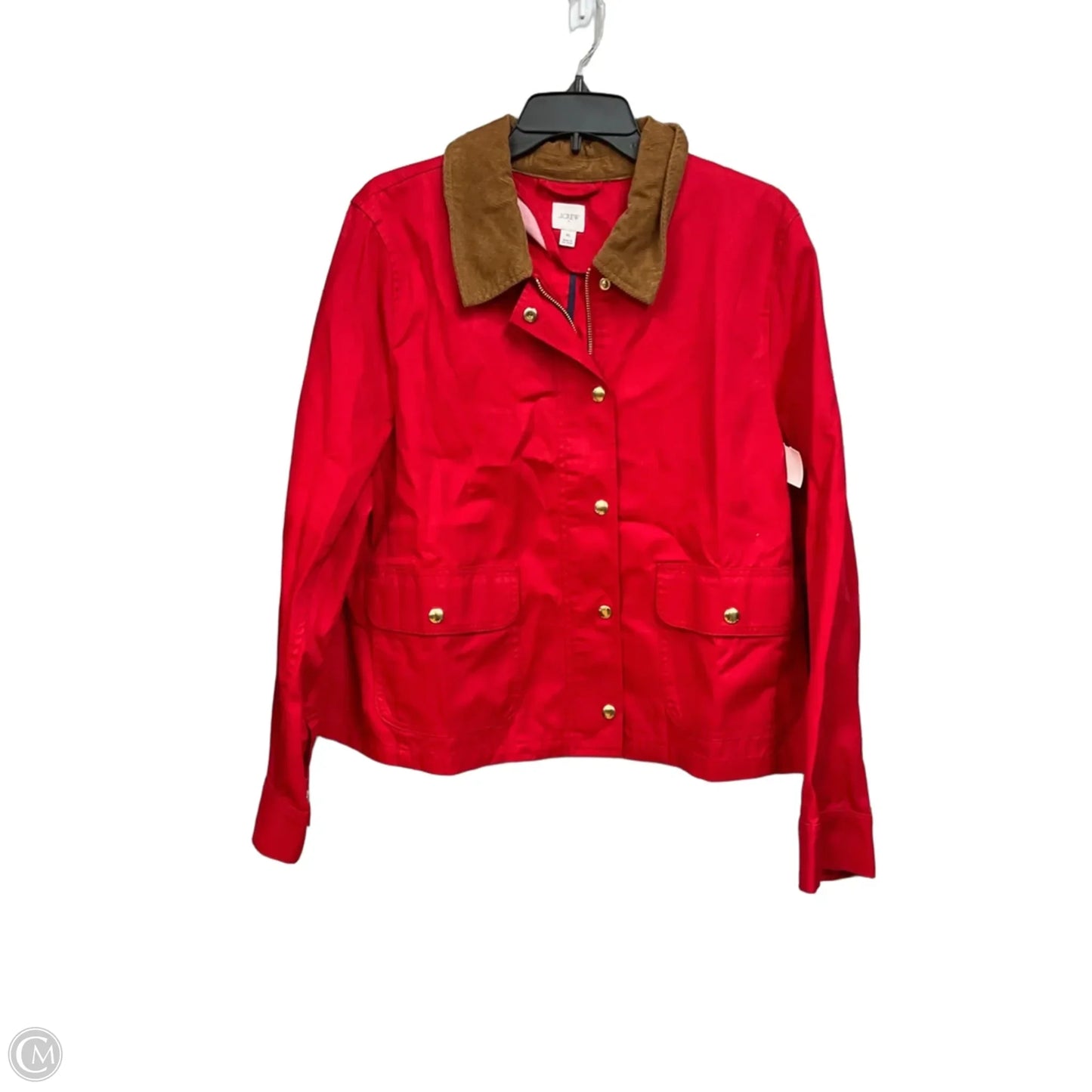 Jacket Other By J. Crew In Red, Size: Xl