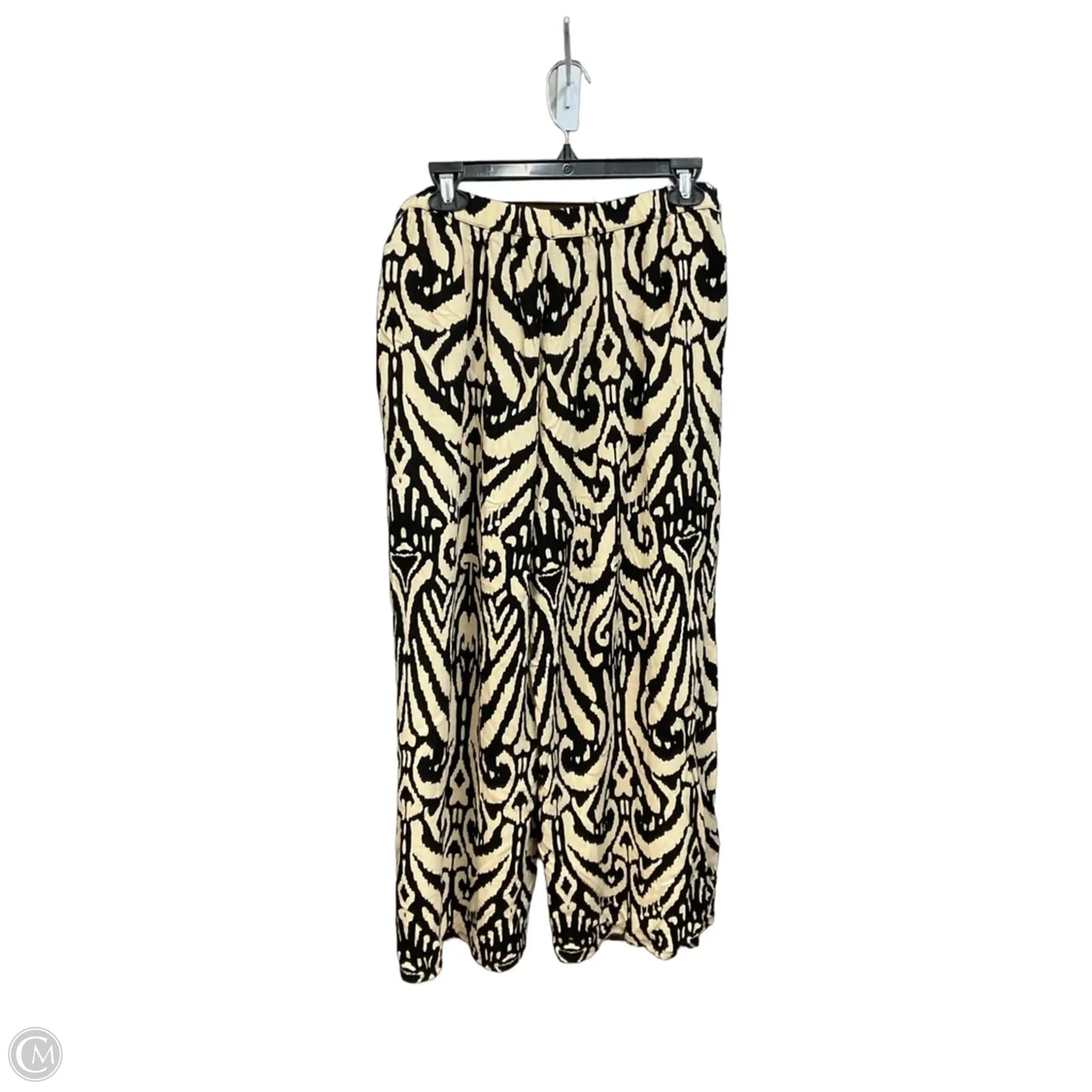Pants Wide Leg By Free People In Black & Cream, Size: 8