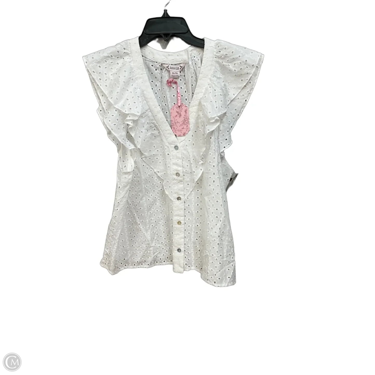 Top Sleeveless By Nanette By Nanette Lepore In White, Size: Xl