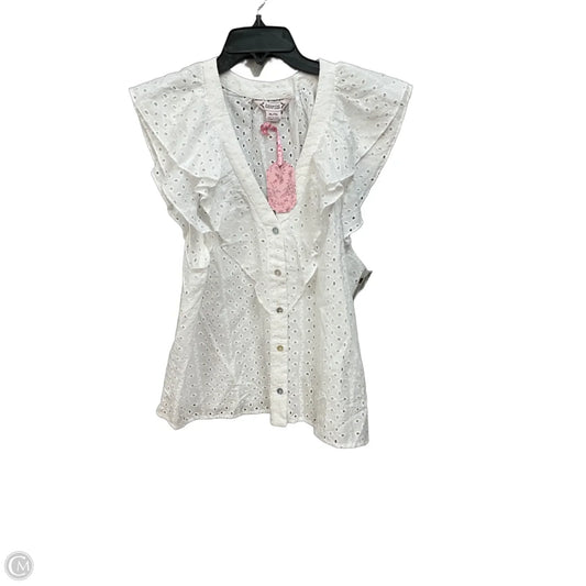 Top Sleeveless By Nanette By Nanette Lepore In White, Size: Xl