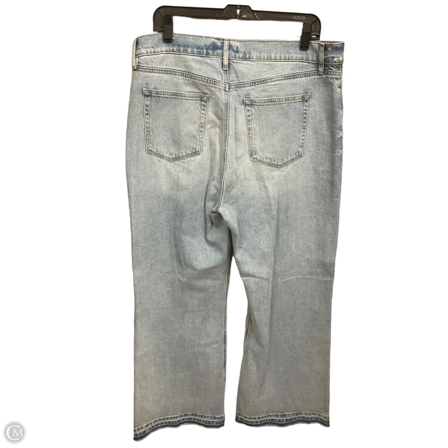 Jeans Wide Leg By Loft In Blue Denim, Size: 14