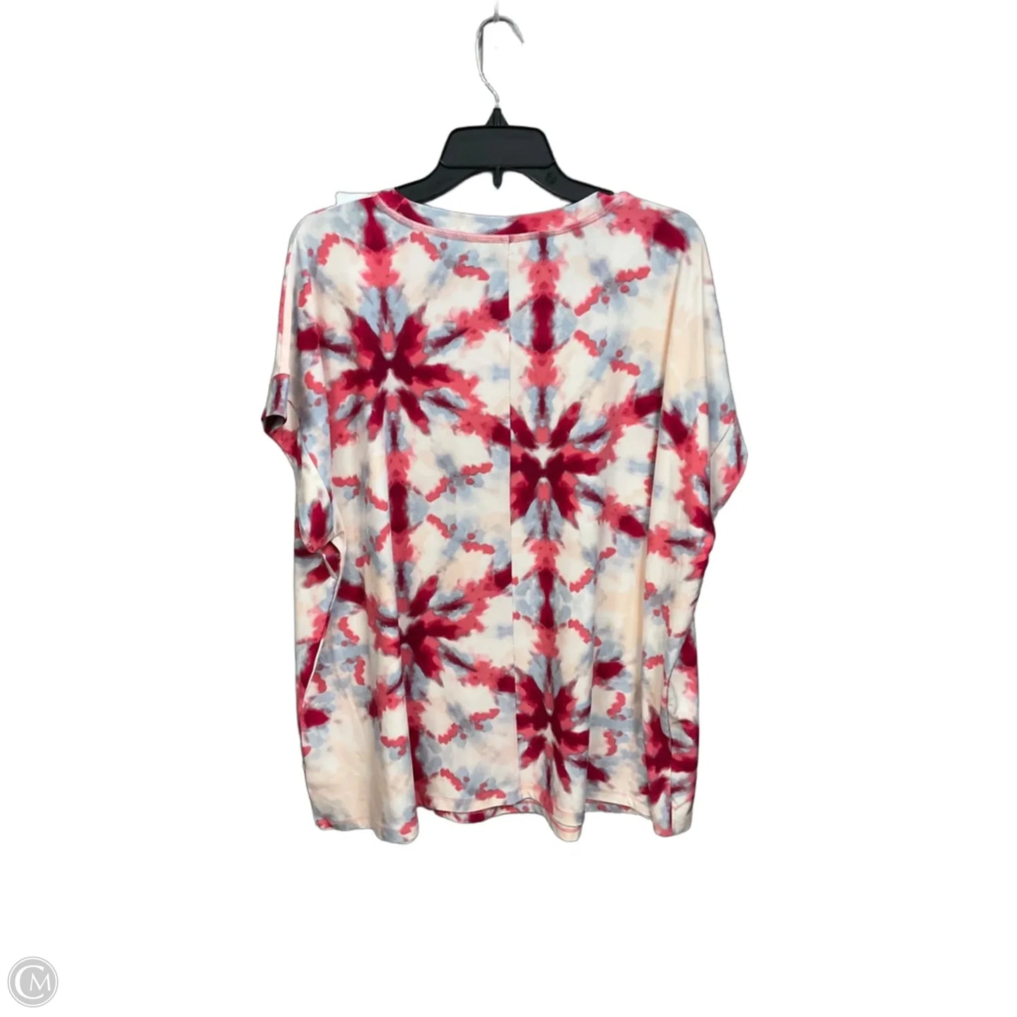 Athletic Top Short Sleeve By Lane Bryant In Tie Dye Print, Size: 2x