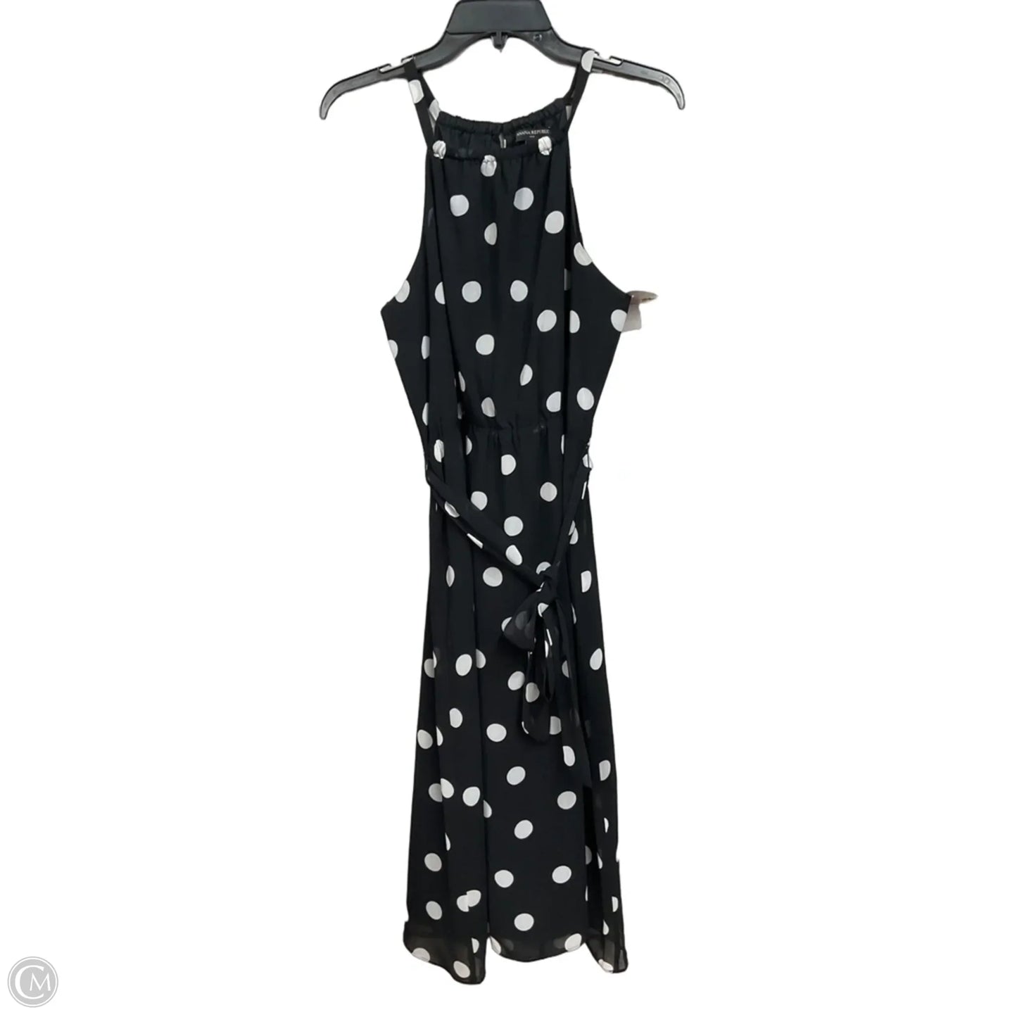 Dress Casual Midi By Banana Republic In Polkadot Pattern, Size: 10