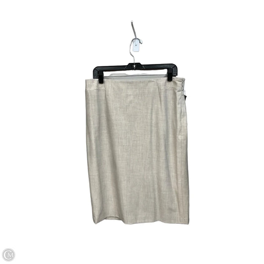 Skirt Midi By Rafaella In Beige, Size: 12