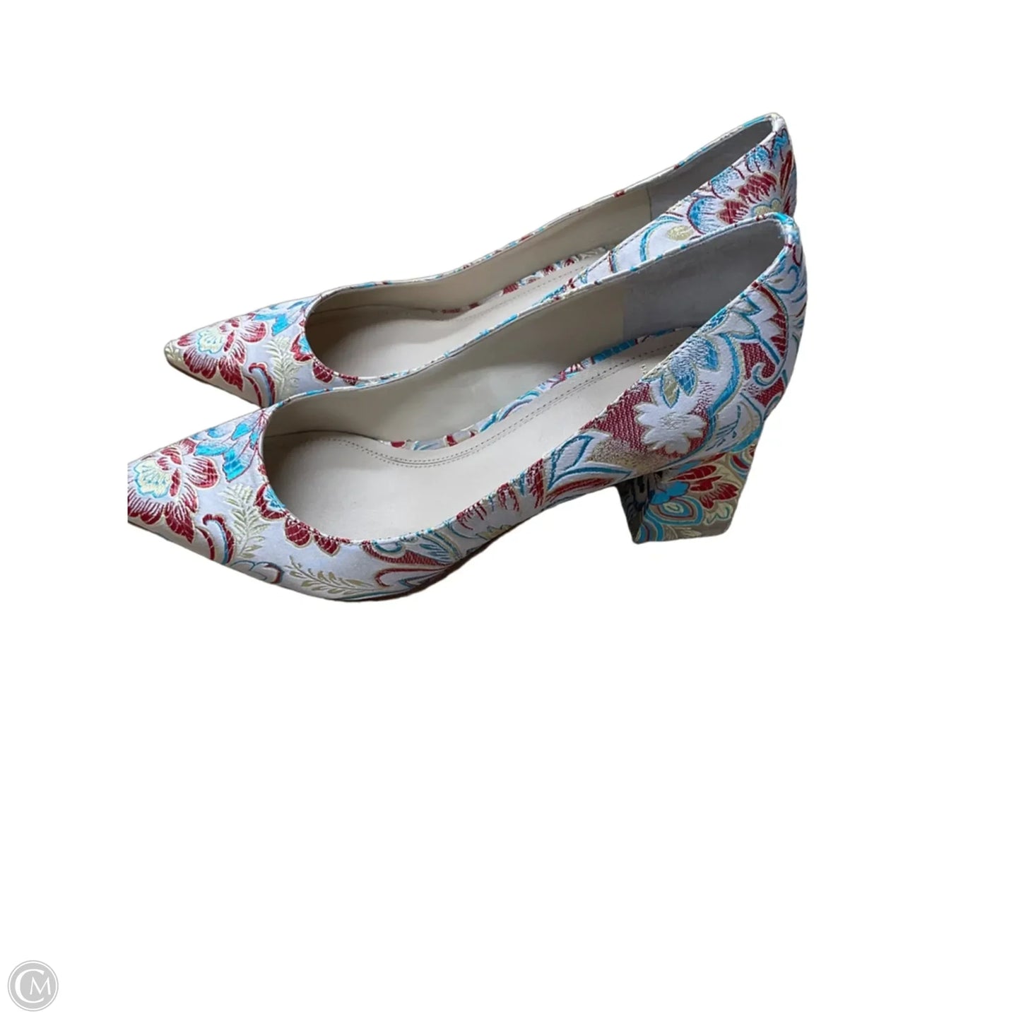 Shoes Heels Block By Marc Fisher In Floral Print, Size: 8.5