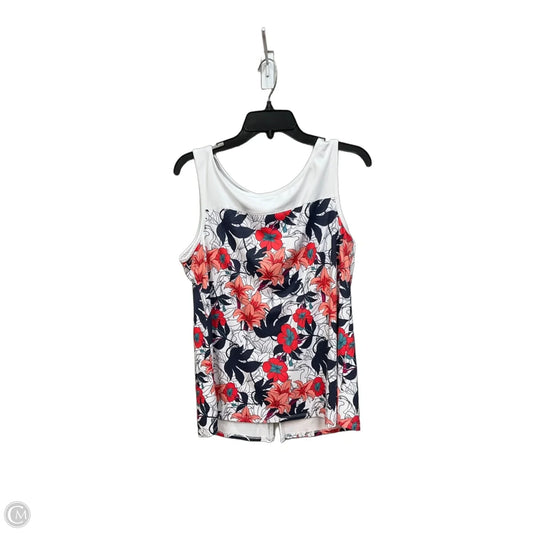 Athletic Tank Top By Columbia In Floral Print, Size: L