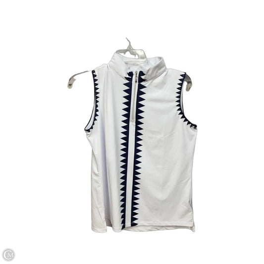 Athletic Tank Top By Cmc In Blue & White, Size: L