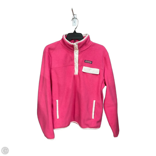 Jacket Fleece By Vineyard Vines In Pink, Size: M