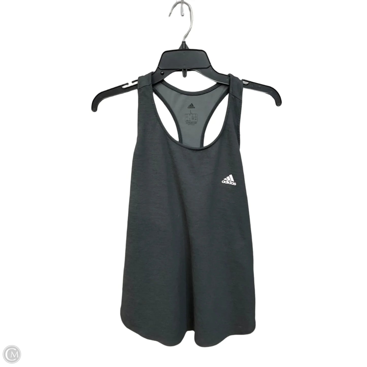 Athletic Tank Top By Adidas In Grey, Size: L