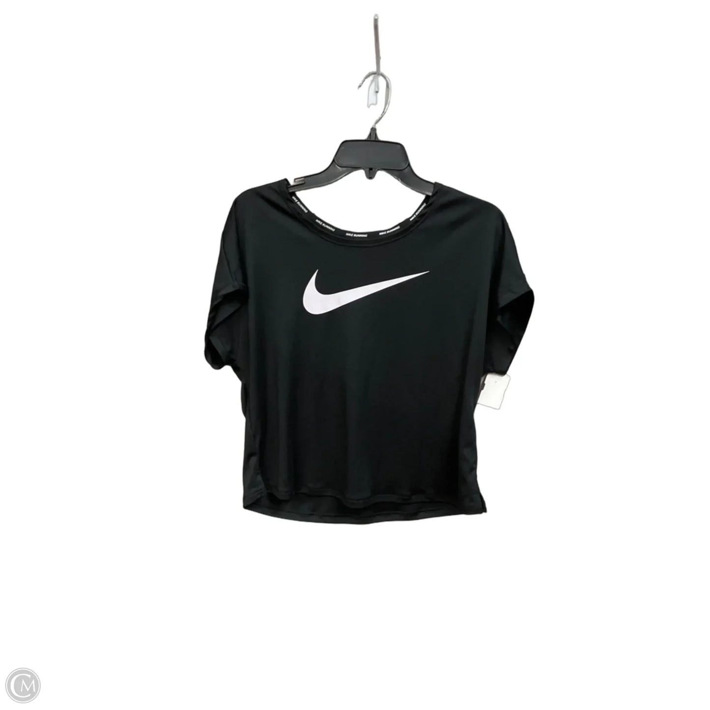 Athletic Top Short Sleeve By Nike Apparel In Black, Size: M